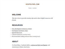 Tablet Screenshot of gospelfuel.com